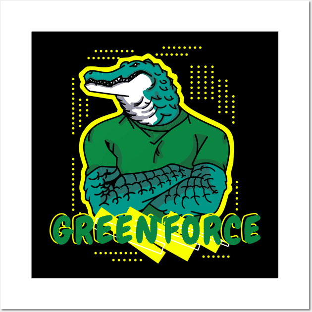 GREEN FORCE Wall Art by B&E